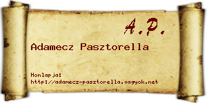 Adamecz Pasztorella névjegykártya